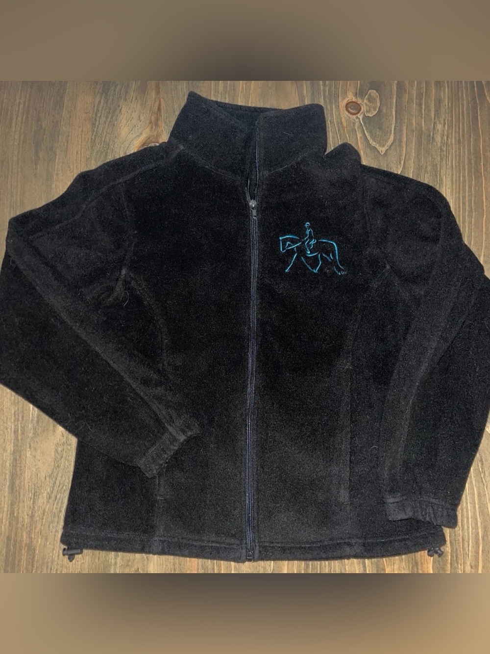 Ultra Club Women's Medium Fleece Equestrian Embroidered Horse Riding Jacket